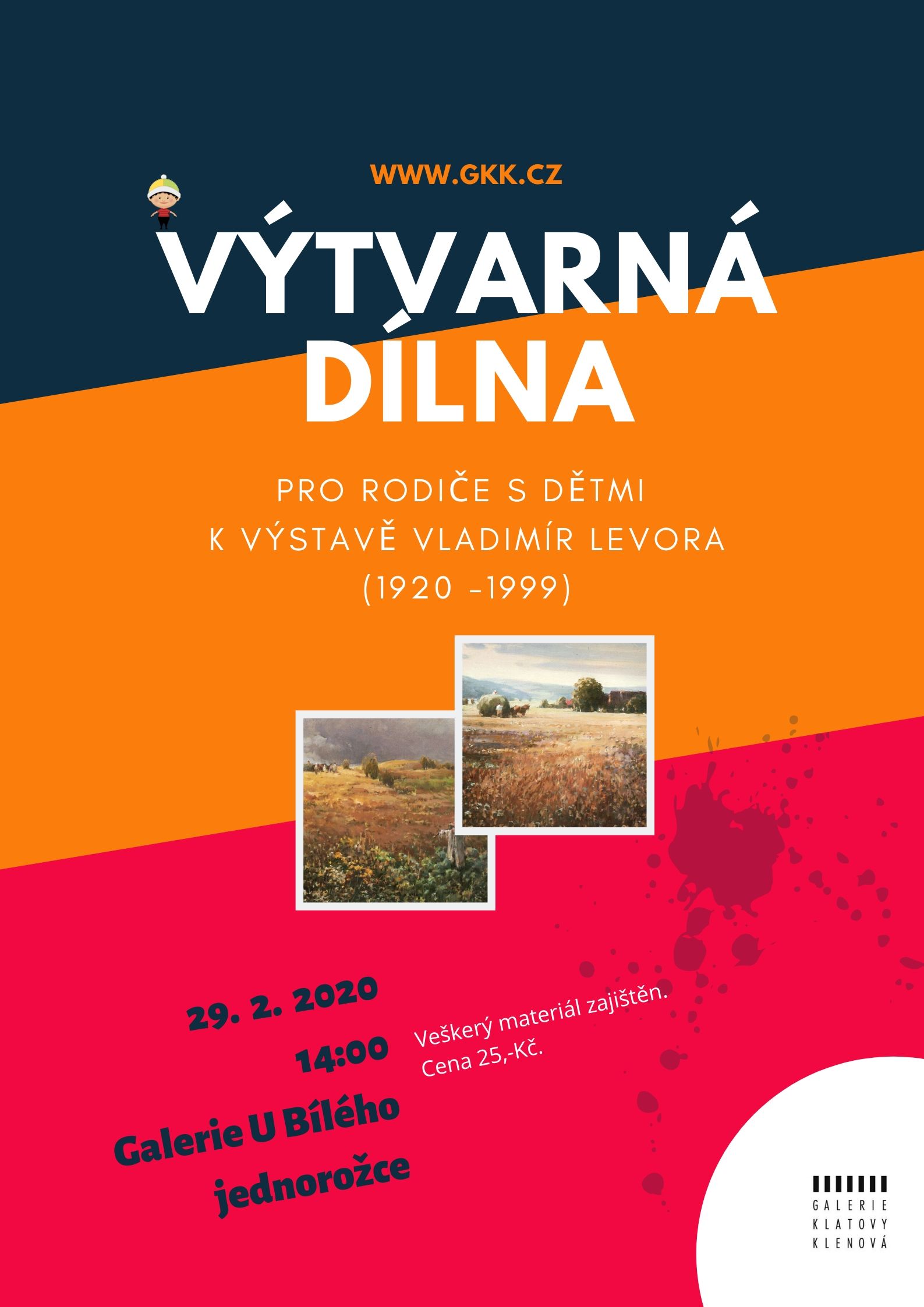 Výtvarná dílna pro rodiče s dětmi k výstavě Vladimír Levora 